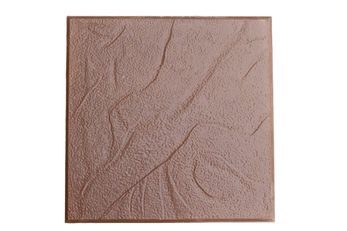 Gạch bê tông giả đá mặt nhám – hình vuông 40 x 40 x 4,5 cm – model vân mây màu đỏ